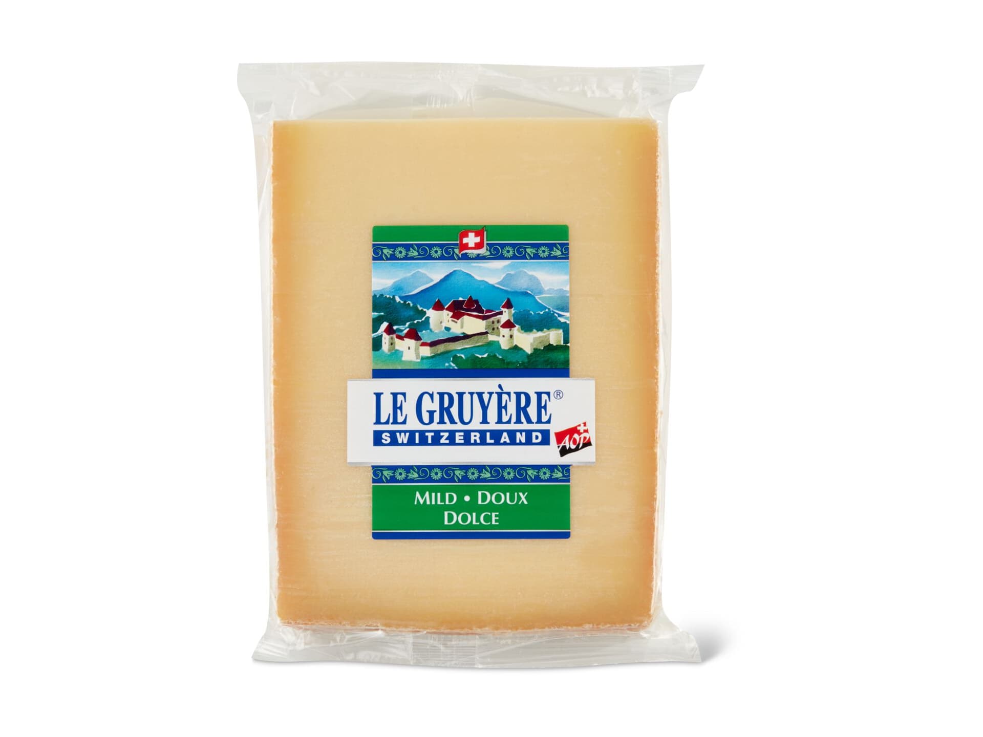 Achat Le Gruyère Aop · Fromage Suisse à Pâte Dure Gras Au Lait Cru · Doux • Migros 
