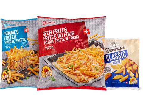 Toutes les frites et les wedges, M-Classic et Denny’s