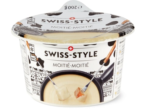 Buy Swiss-Style · Fondue Moitié-Moitié Mini · Half Freiburger Vacherin And  Half Gruyère /1 Portion • Migros