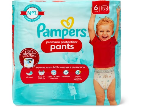 Pampers Premium Care Pants Diapers, Size 3, Midi, 6-11 kg, Carry Pack,28  count