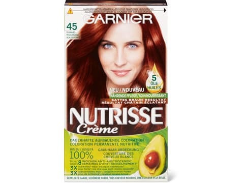 Buy Garnier Nutrisse · Coloration permanante nutritive · 45 ?DARK MAHOGANY  • Migros