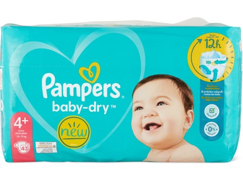 Confezione da 152 pezzi Pannolini 10-15kg Pampers Baby-Dry Taglia 4+ 