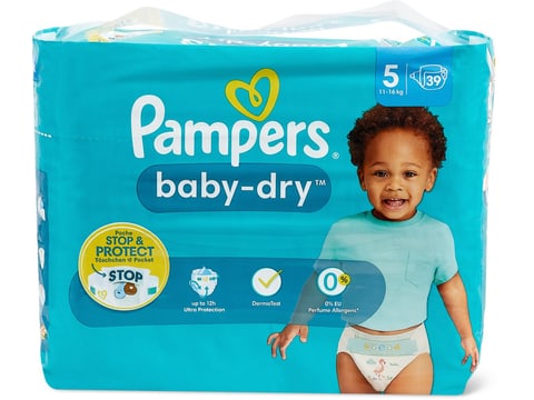 Pampers Baby-Dry Disposable Diapers Size 5, 24 Count, JUMBO