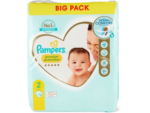 Le Pack de 52 Couches Pampers Premium Protection Couches Taille 2 