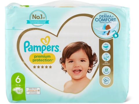 Troubled Rubber the mall Buy Pampers Premium Protection · Diapers · Size 6 - +13kg • Migros