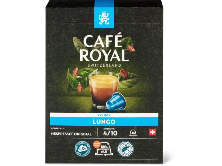 Kaufen Café Royal Kaffee Kapseln aus Aluminium Lungo Intensität 4 10 Migros