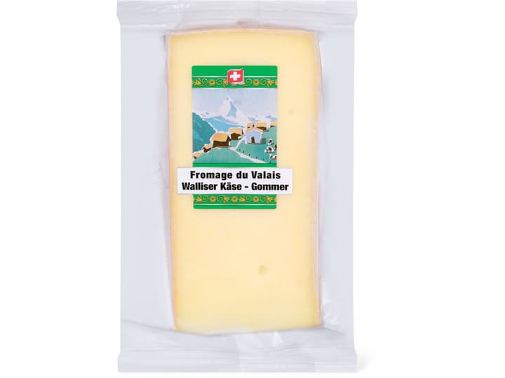 Achat Fromage Du Valais · Fromage Suisse à Pâte Mi Dure Gras à Base De Lait Thermisé • Migros 