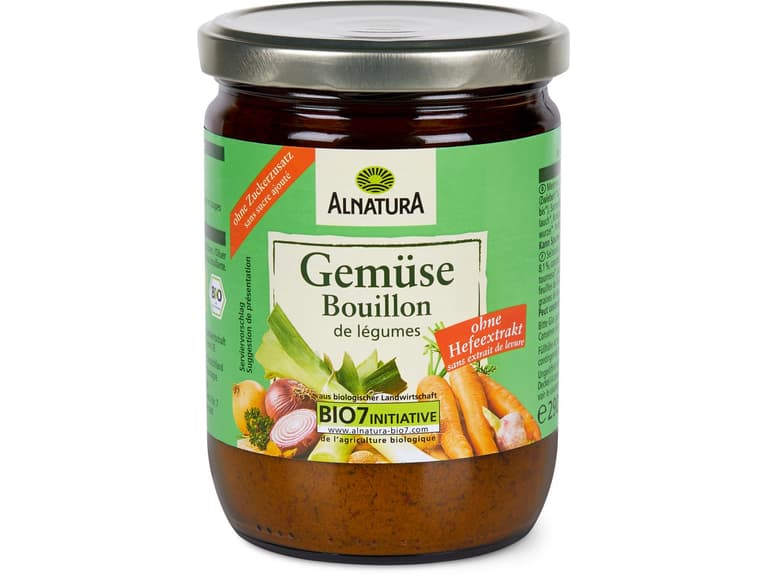 Achat Alnatura · Bouillon de légumes clair exempt de levure • Migros