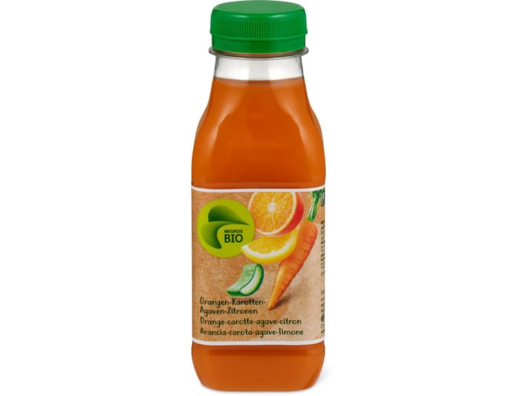Kaufen Migros Bio · Orangen-Karotten &amp; Agaven-Zitronen Saft • Migros