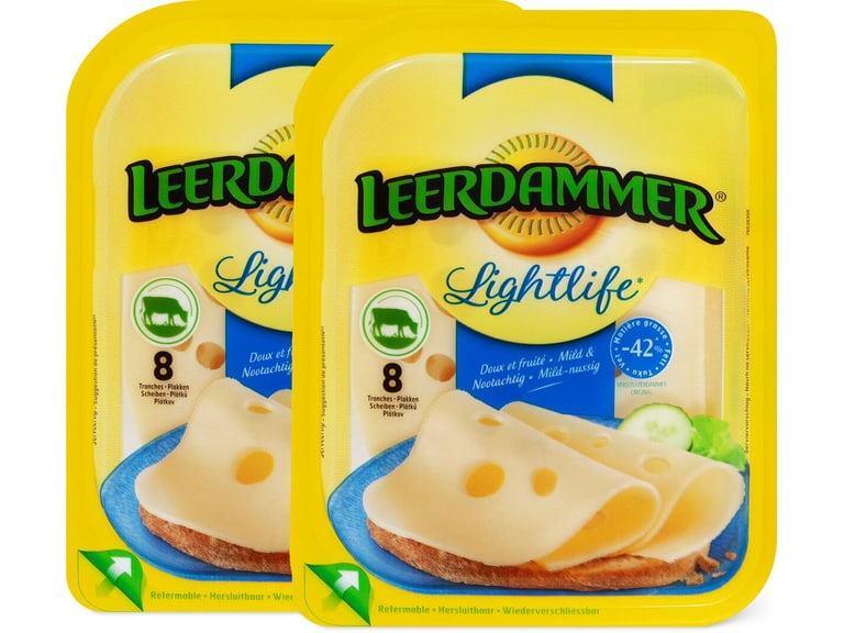 Achat Leerdammer Lightlife Fromage Hollandais P Te Mi Dure Au Lait Pasteuris Tranches