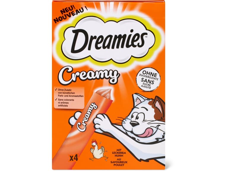 Kaufen Dreamies Creamy · Snack für Katze · Huhn • Migros