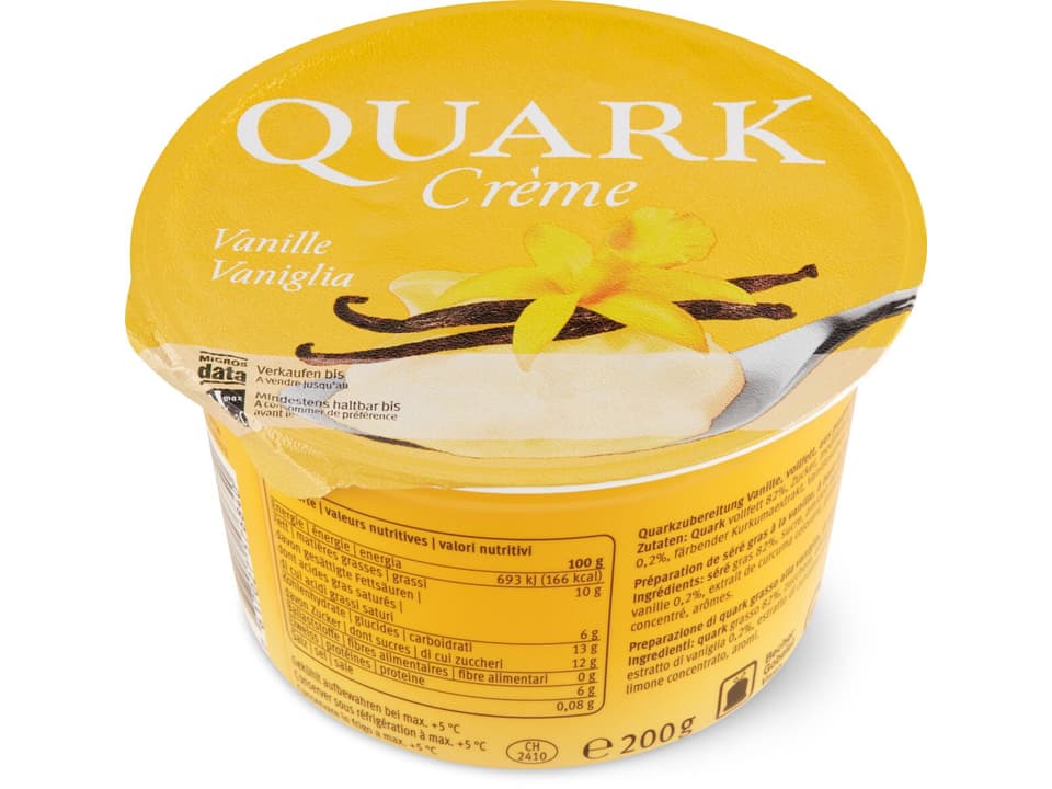 Kaufen Quark Creme · Vanille • Migros