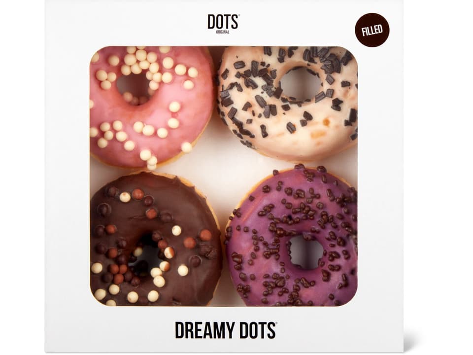 Achat Donuts 4 pièces Dreamy cocoa / creme • Migros