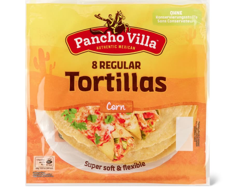 Achat Pancho Villa · tortillas de maïs • Migros
