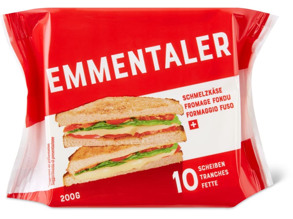 Achat Emmentaler · Fromage Fondu · 10 Tranches • Migros 