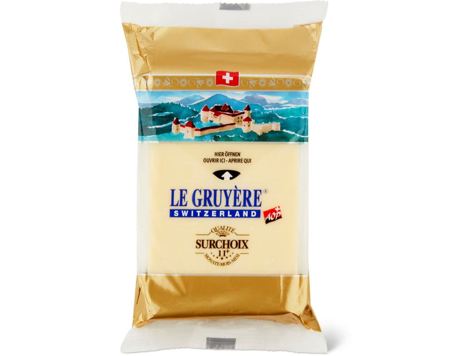 Buy Le Gruyère AOP · Swiss hard cheese, fullfat, made from raw milk