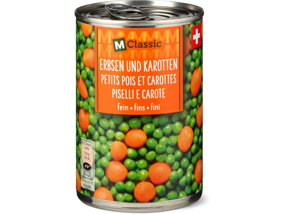 Kaufen M-Classic · Erbsen mit Karotten · fein • Migros