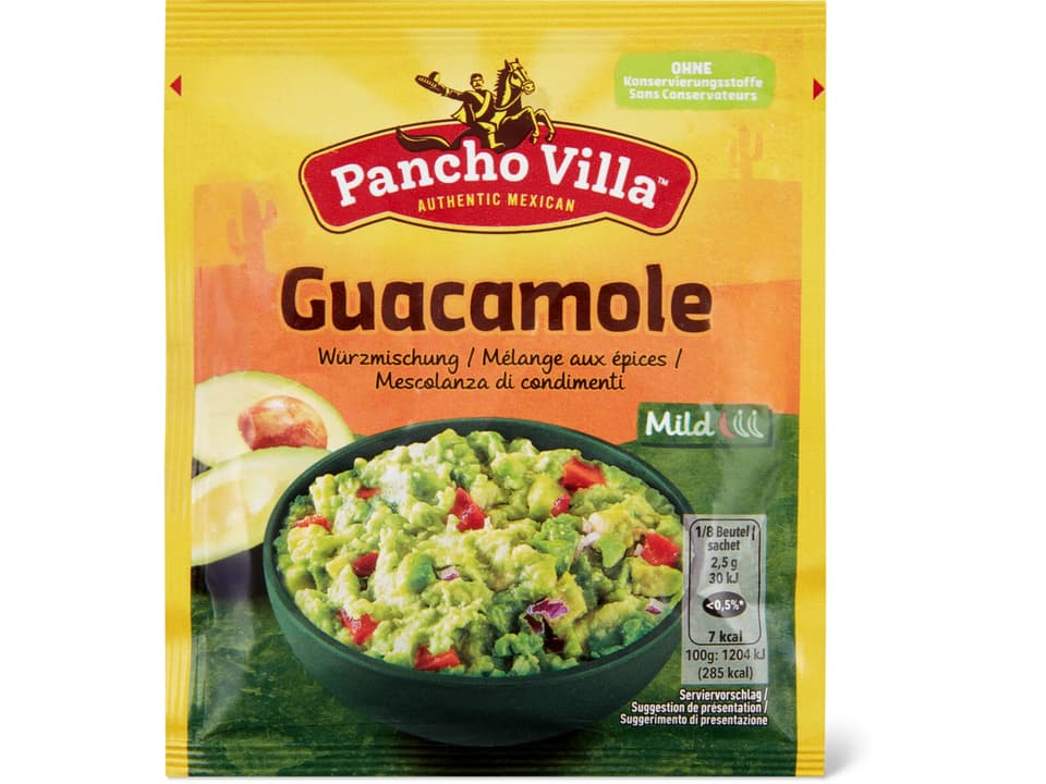 Kaufen Pancho Villa Guacamole Mix · Würzmischung zum Würzen von Avocados · Mild • Migros