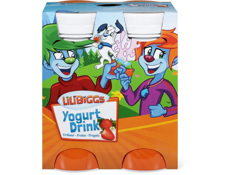 Kaufen Lilibiggs · Probiotischer Joghurtdrink · Erdbeere • Migros