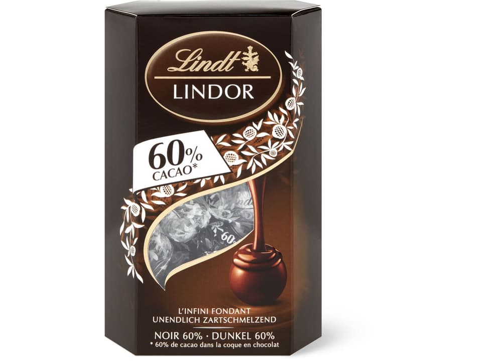 Kaufen Lindt Lindor · Kugeln · Dunkel 60% Kakao • Migros