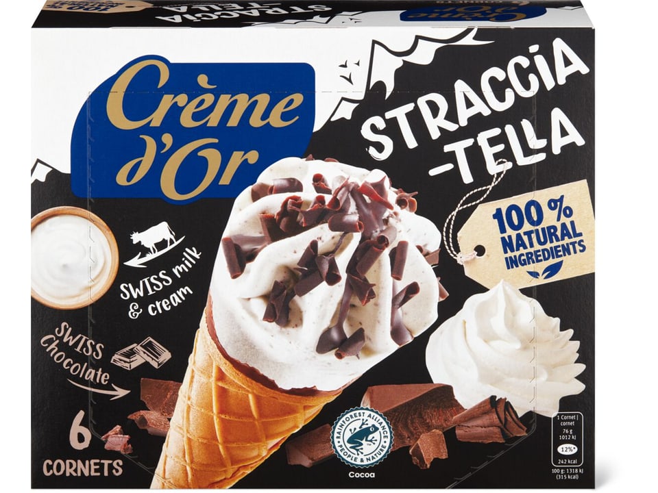 Achat Crème d'or · glacé · Stracciatella • Migros