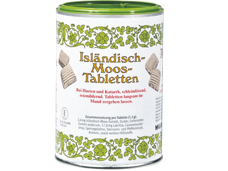 Isländisch Moos · Halspastillen