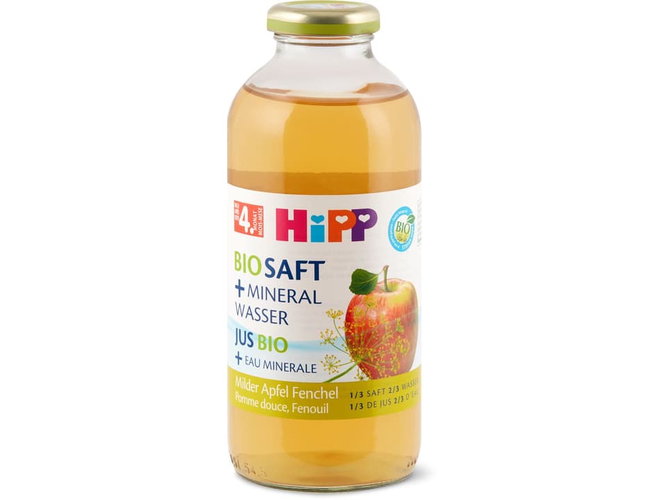 HiPP Bio · Fencheltee mit Apfelsaft · Ab 4 Monaten • Migros