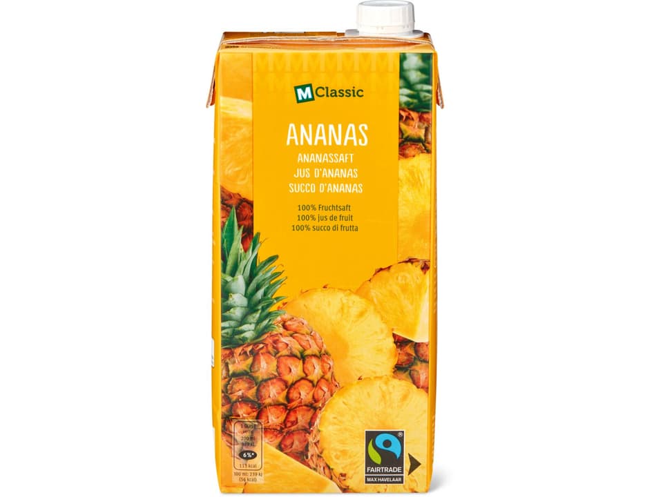 Kaufen MClassic Fairtrade · Ananassaft • Migros