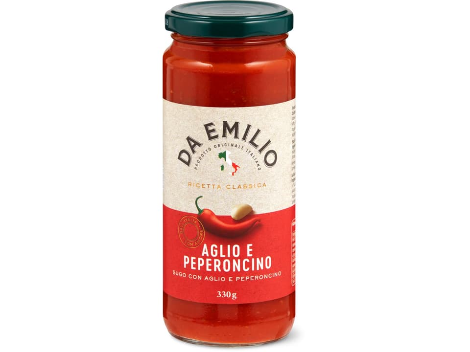 Da Emilio Sauce Tomate Aglio E Peperoncino Migros