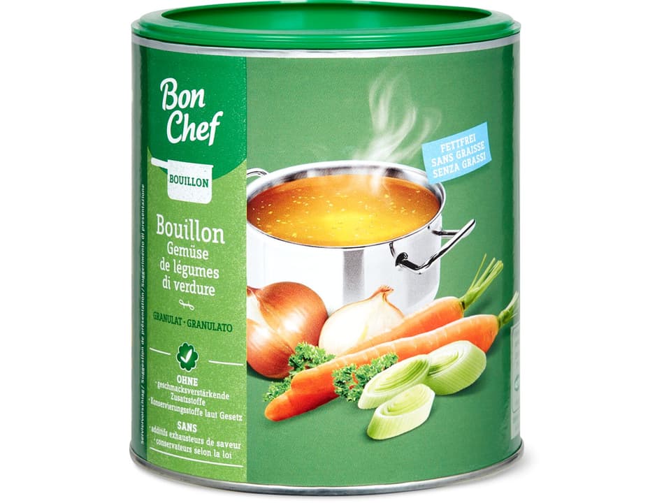 Bon Chef · Bouillon de légumes granulé · Sans graisse Purement