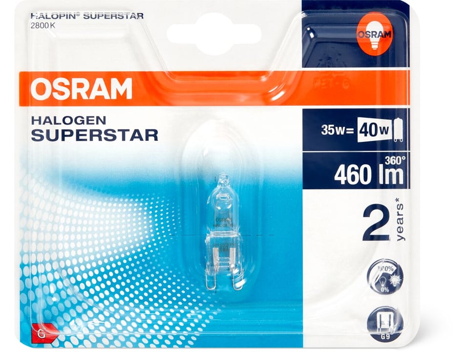 Achat Osram Halopin · Ampoule · ECO G9 33W KLAR • Migros