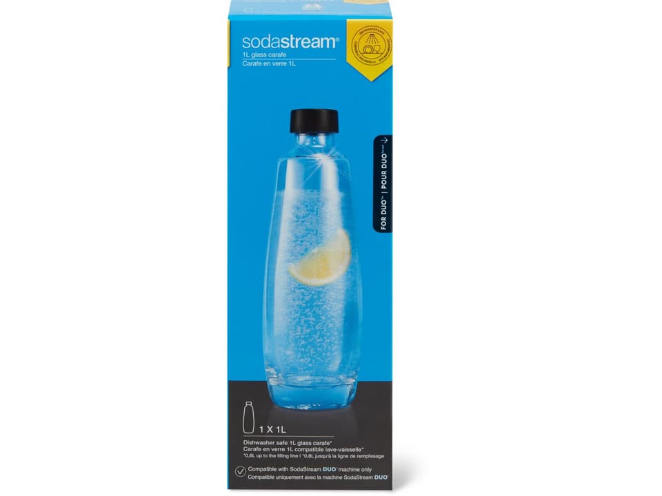 Achat Soda Stream Sodastream bouteille en verre 1l DUO • Migros