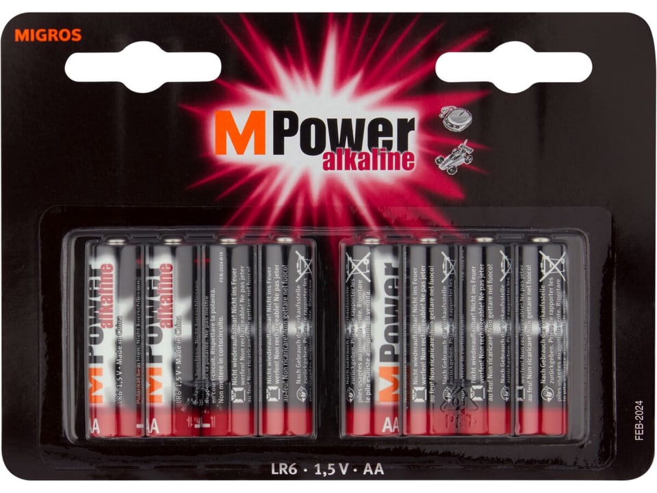 Kaufen M Power Alkaline · Batterie · Lr6 15v Aa • Migros 7395