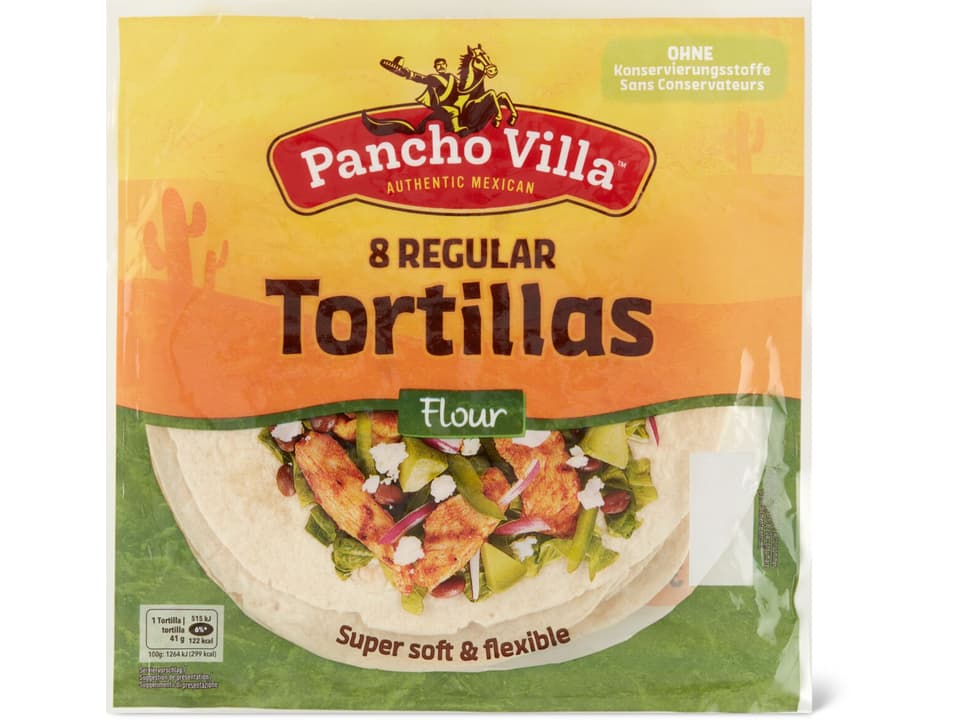 Buy Pancho Villa · Soft wheat tortillas • Migros