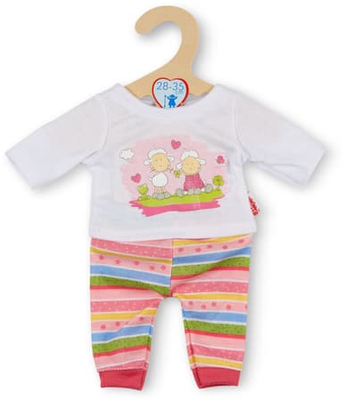 Robe Pour Poupée 35-45 Cm En Velours Doux - Imprimé Pingouin, Fermeture Velcro, Marque Heless Qualité Supérieure