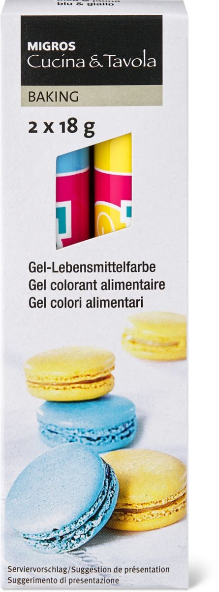 Gel colorant alimentaire