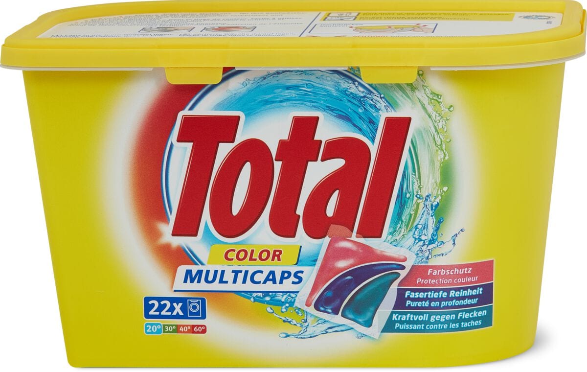 Total Waschmittel Multicaps Color Box