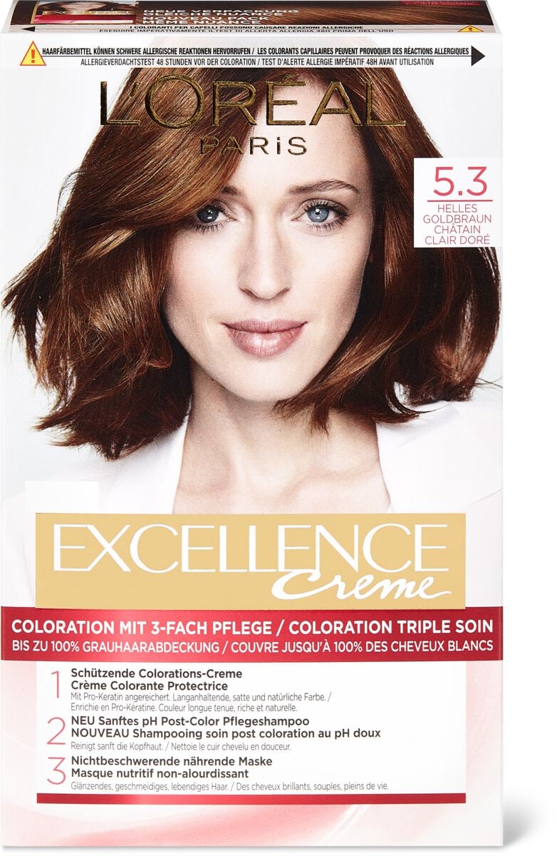 L Oreal Excellence Creme 5 3 Chatain Clair Dore Migros