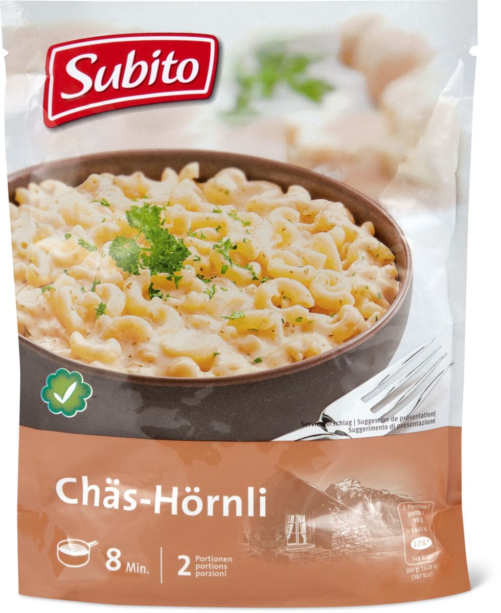 Subito Chäs-Hörnli | Migros Migipedia