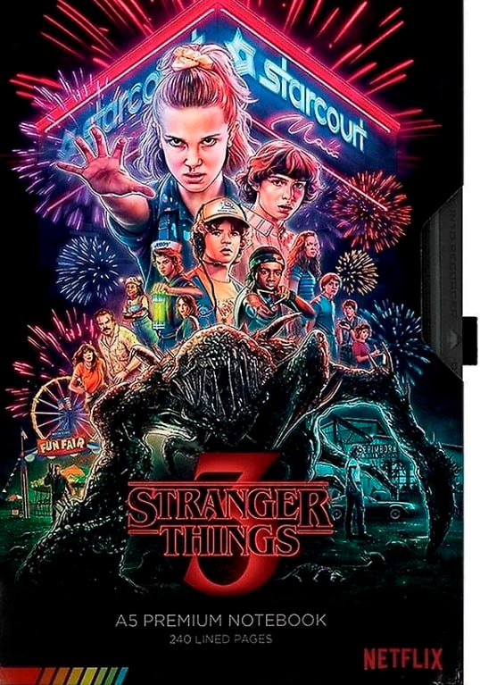 STRANGER THINGS 4 A5 NOTEBOOK VHS