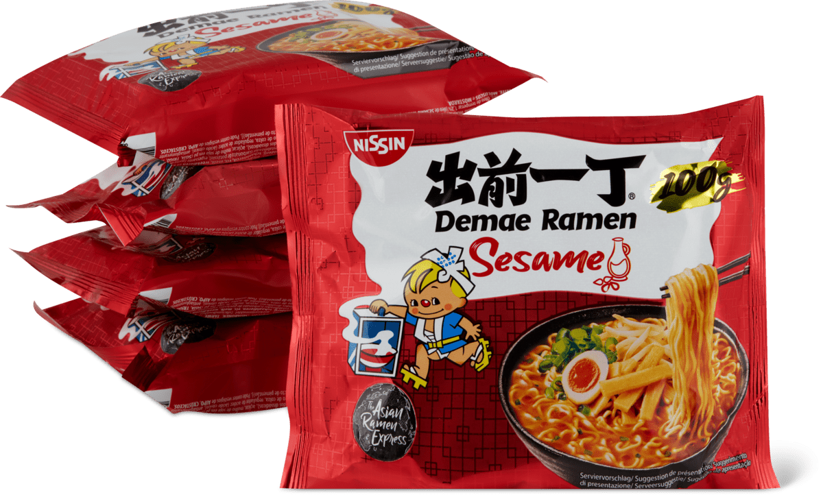 Nissin ramen instant Noodles soup sesamo