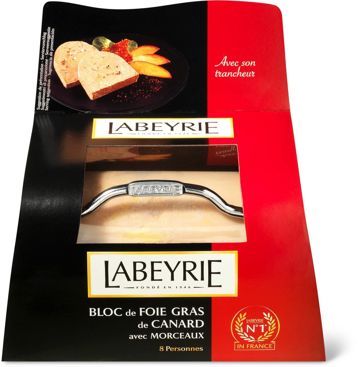 12x Bloc foie gras 30% morceaux 300gr + lyre - Phéné Importation