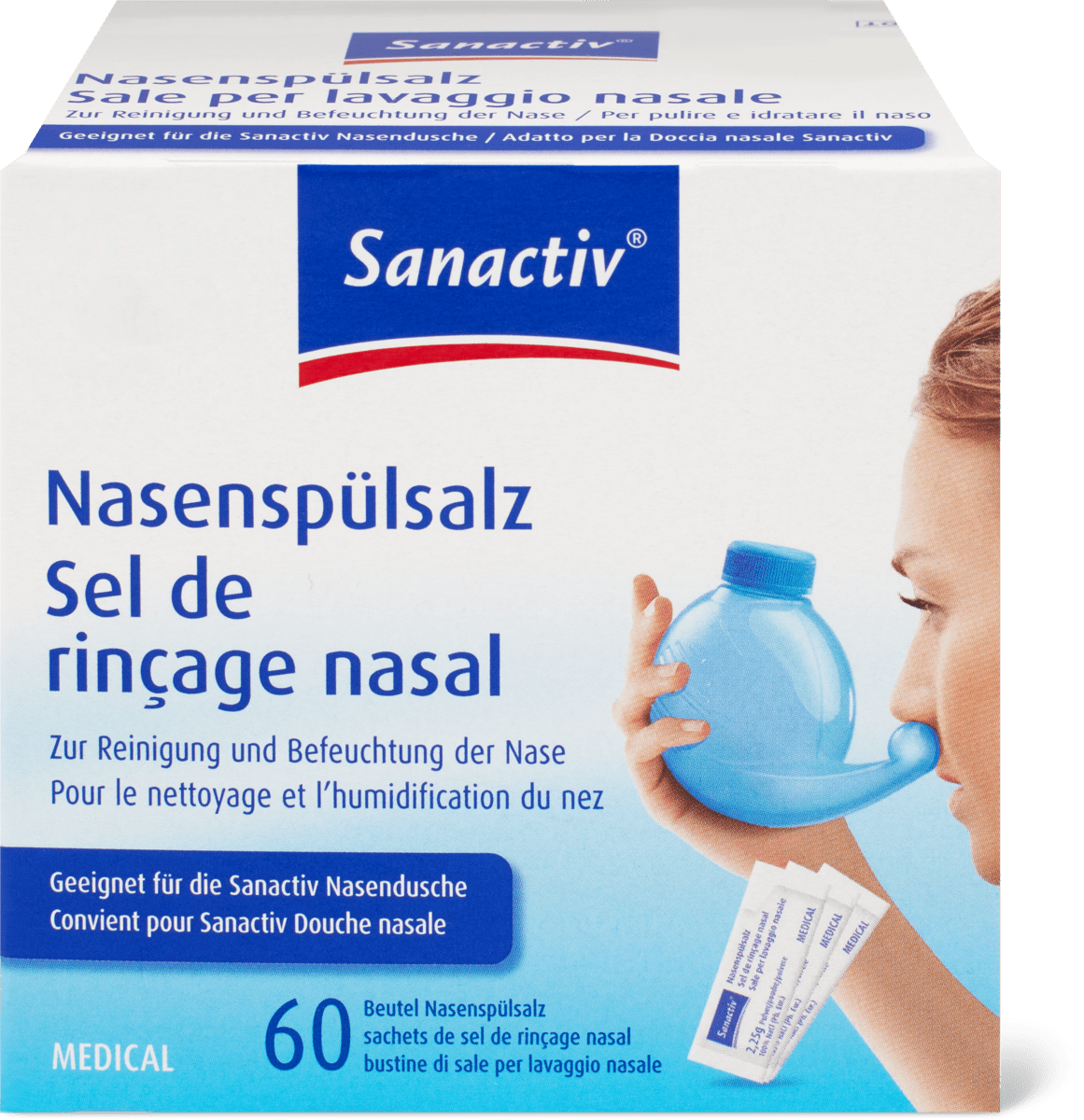 Sel de rinçage nasal Sanactiv