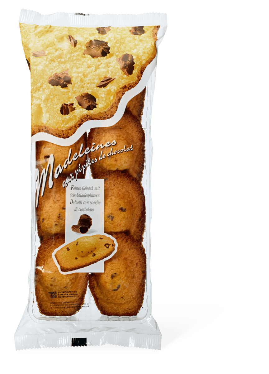 Madeleines aux pépites de chocolat