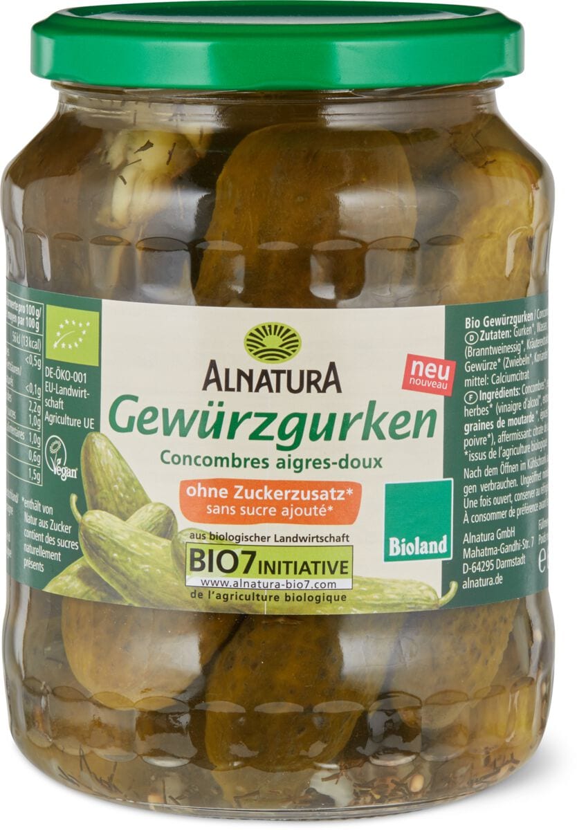 ALNATURA GEWÜRZGURKEN Migros Alnatura