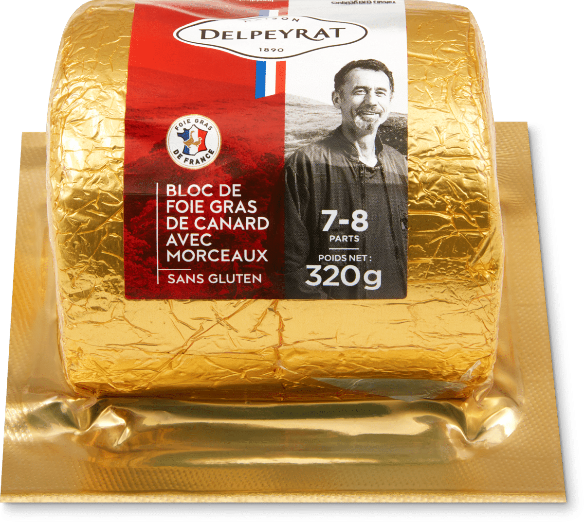 Bloc de foie gras de canard avec 30 % de morceaux - Carrefour - 300 g