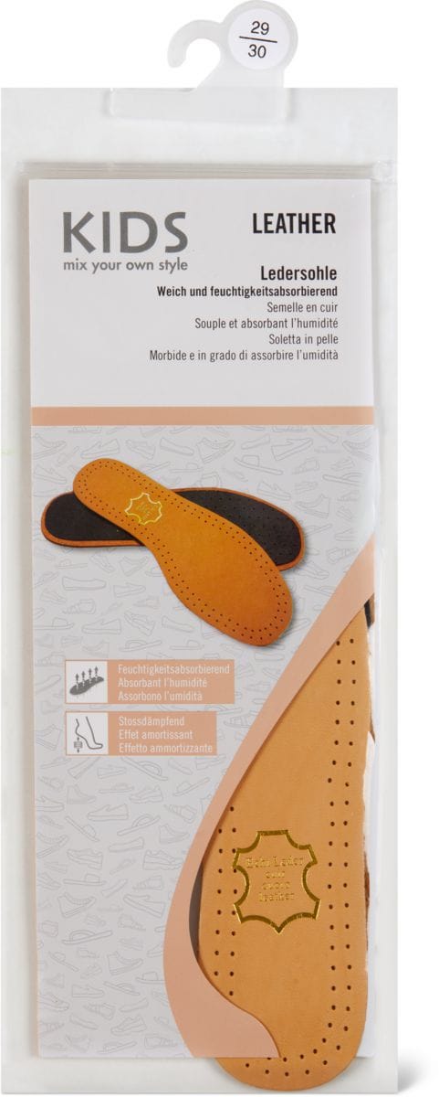 semelle cuir enfant