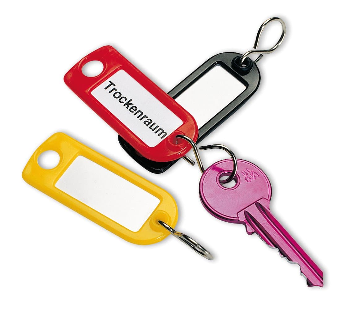 Rieffel Etichette per chiavi diversi colori, 20 pezzi Porta-chiavi
