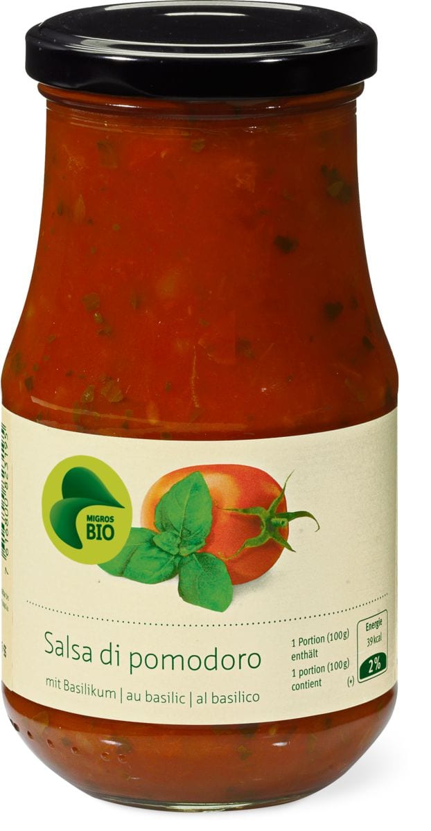 Bio Salsa di pomodoro mit Basilikum | Migros