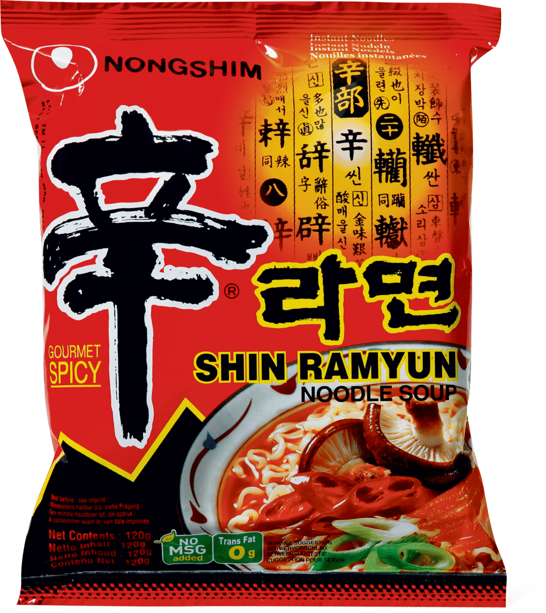 Nongshim hot&spicy Ramyun noodle soup